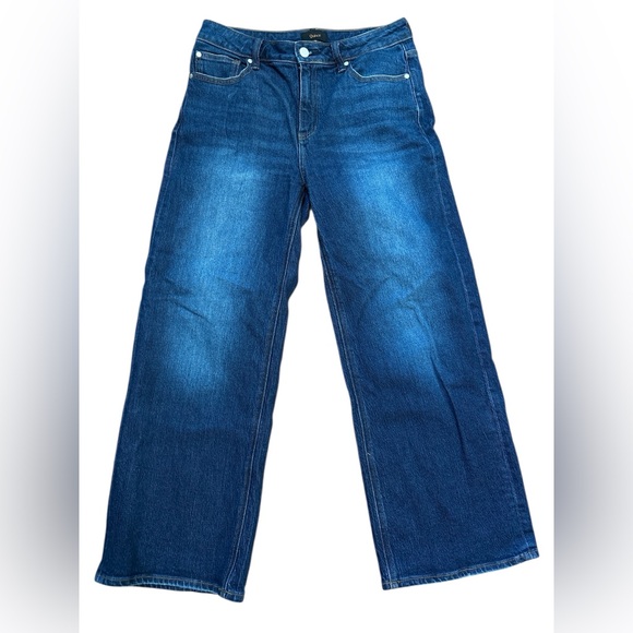 Quince Other - Quince Bella Stretch Relaxed Wide Straight  Leg Jeans Stormy Blue Sz 29